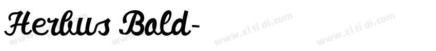 Herbus Bold字体转换